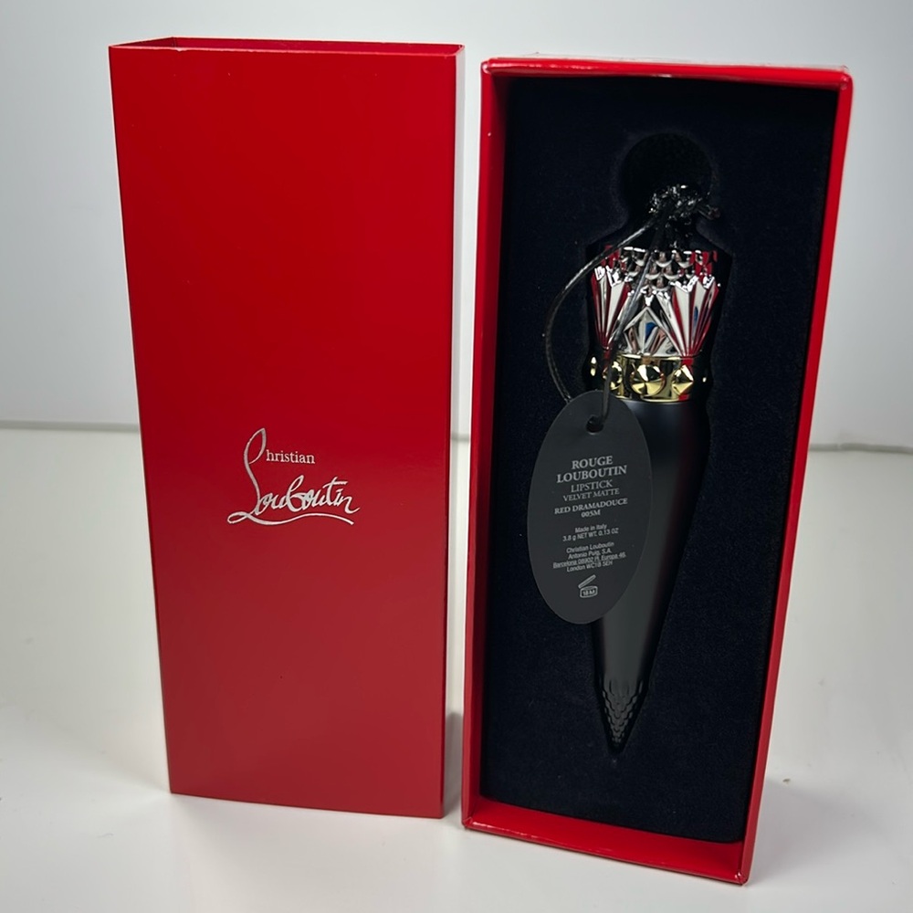 NIB Christian Louboutin Red Dramadouce Velvet Matte Lipstick